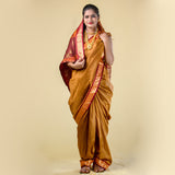 Readymade Golden Nauwari Saree