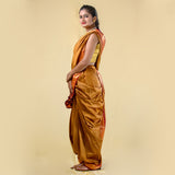 Readymade Golden Nauwari Saree