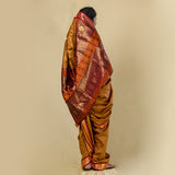 Readymade Golden Nauwari Saree