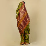 Readymade Mehandi Green Nauwari Saree