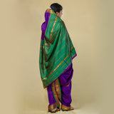 Unstitched Magenta Nauvari Saree