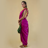 Readymade Pink Nauwari Saree