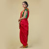 Readymade Red Nauvari Saree