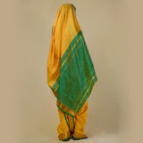 Unstitched Yellow Nauwari Saree