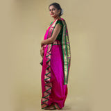 Readymade Fuchsia Nauwari Saree by Kalapuri