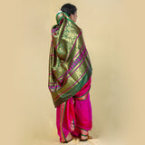 Readymade Fuchsia Nauwari Saree by Kalapuri