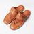 Men's Natural T-Strap Sandals