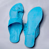Blue T-Strand Punch – Women’s Colorburst Kolhapuri Chappal