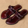 Women's Genuine Leather Kolhapuri Chappal - Radiant Plum Kolhapuri Charm