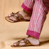 Timeless Beauty – Women’s Heritage Brown Kolhapuri Chappal