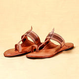 Women's Genuine Leather Kolhapuri Chappal Handcrafted Sandal for women and girls suitable for any ocassion