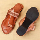 Women's Genuine Leather Kolhapuri Chappal Handcrafted Sandal for women and girls suitable for any ocassion