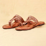 Women's Radiant elegance Kolhapuri Chappal Handcrafted Sandal for women and girls