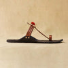 Glimmering Fusion – Black & Bronze Women’s Kolhapuri Chappal