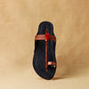 Glimmering Fusion – Black & Bronze Women’s Kolhapuri Chappal
