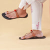 Glimmering Fusion – Black & Bronze Women’s Kolhapuri Chappal