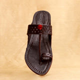 Women's Genuine Leather Kolhapuri Chappal - brown dodge