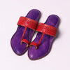 Jambhli Embossed Kapshi Kolhapuri women’s handcrafted chappal