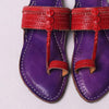 Jambhli Embossed Kapshi Kolhapuri women’s handcrafted chappal