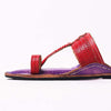 Jambhli Embossed Kapshi Kolhapuri women’s handcrafted chappal