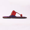 Jambhli Embossed Kapshi Kolhapuri women’s handcrafted chappal