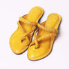 Gandhi Kolhapuri women’s traditional handmade leather chappal