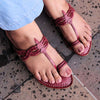 Cross Veni Kolhapuri handmade women’s leather chappal