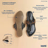 Eternal Black Beauty – Women’s Spectrum Classic Kolhapuri Chappal