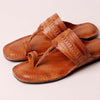 Natural T-Strap Kolhapuri – Women’s Handmade Leather Sandal