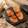 Women's Natural T-Strap Sandals