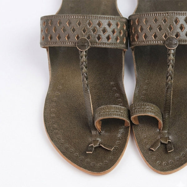 Harit Jamuni Kolhapuri Chappal