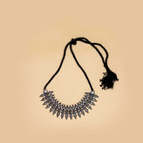 Kolhapuri Choker in Oxidized Silver Finish