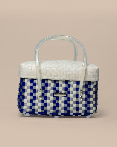 New‑Age Fancy Half Basket with Lid – Stylish Compact Carrier