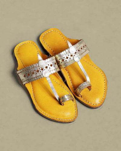 Mini Maharaja Kolhapuri Chappal for Kids – Handmade Leather