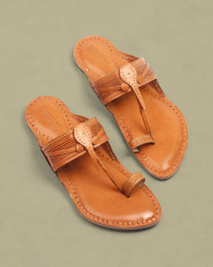 Kurundwadi Kolhapuri Chappal for Men – Handmade Leather
