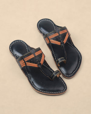 Teerkha Patta Kolhapuri Chappal for Men – Handmade Leather