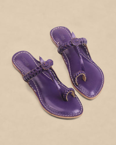 Tochi Veni Kolhapuri Chappal for Women – Handmade Leather