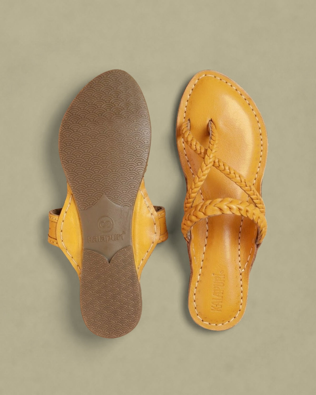Gandhi Kolhapuri Chappal for Women – sole and footbed