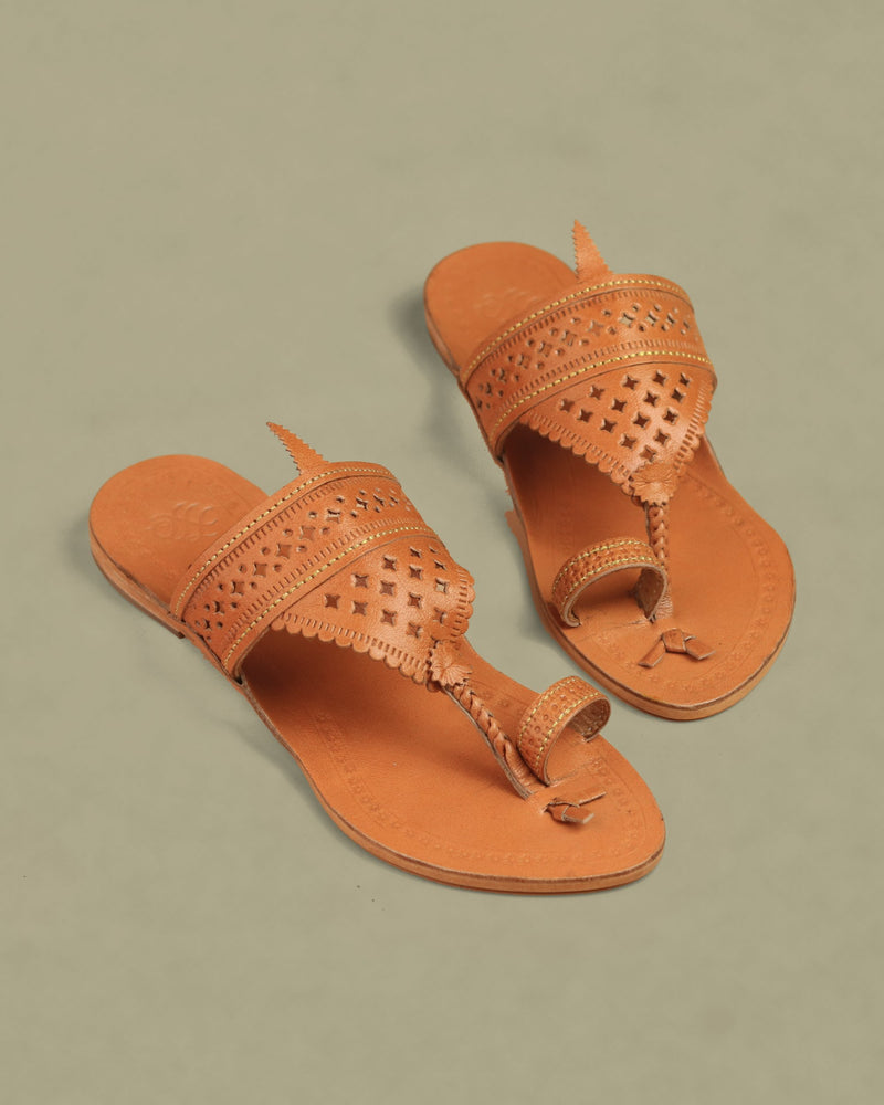Tarika Kolhapuri Chappal for Women – pair, top view