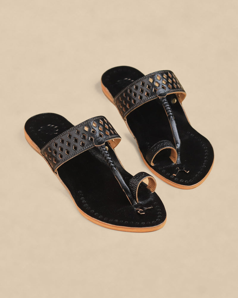 Kajala Kolhapuri Chappal for Women – pair, top view