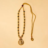 Golden Mani Thushi Necklace with Pendant