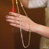 Elegant One Line Pohe Haar Necklace
