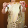 Royal Three Line Bor Maal Necklace