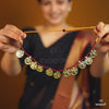 Maroon Thread Lakshmi Coin Haar Necklace