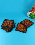 Earthly Home Wooden Coaster Set