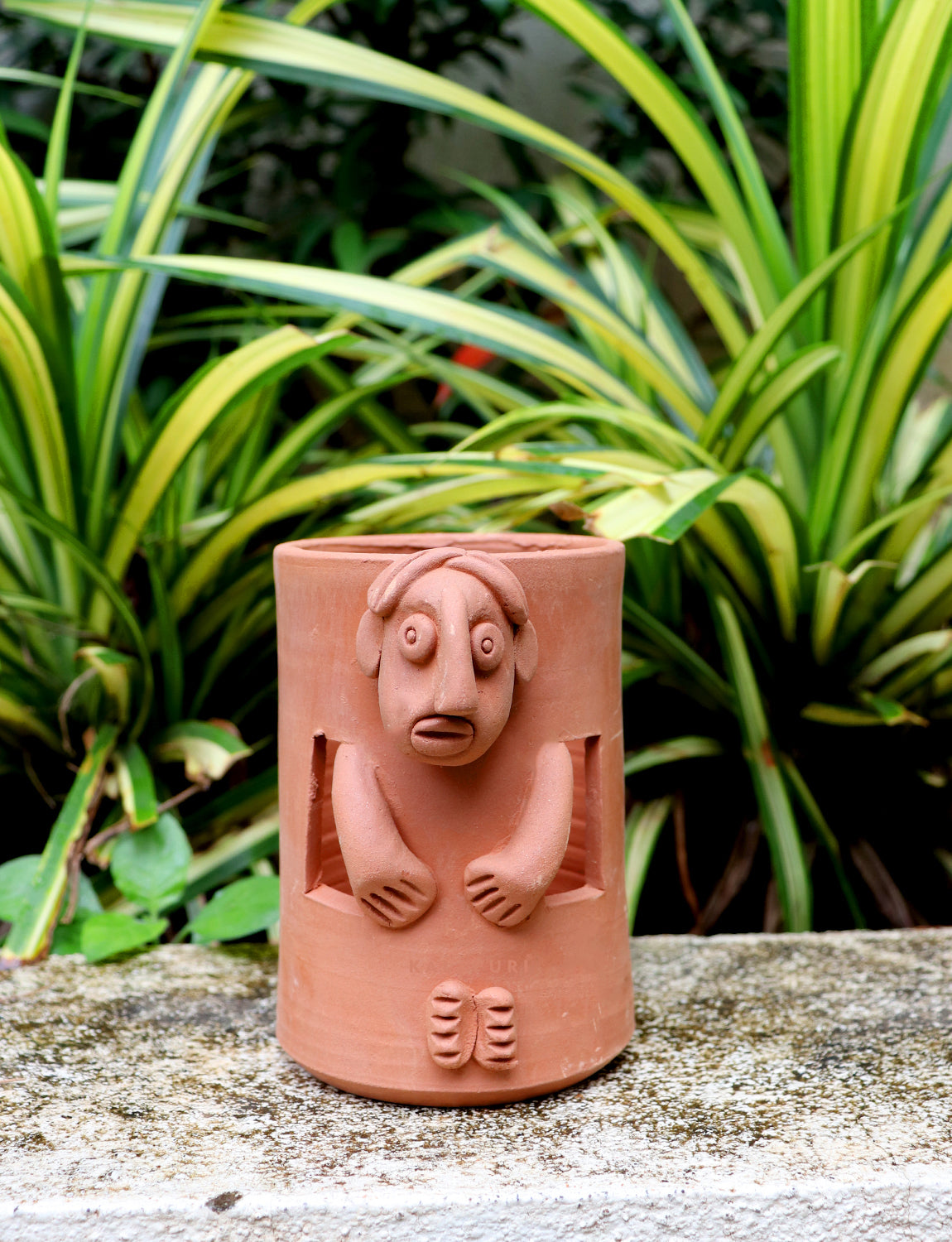 Handmade Terracotta Face sculpture  For Home Decor