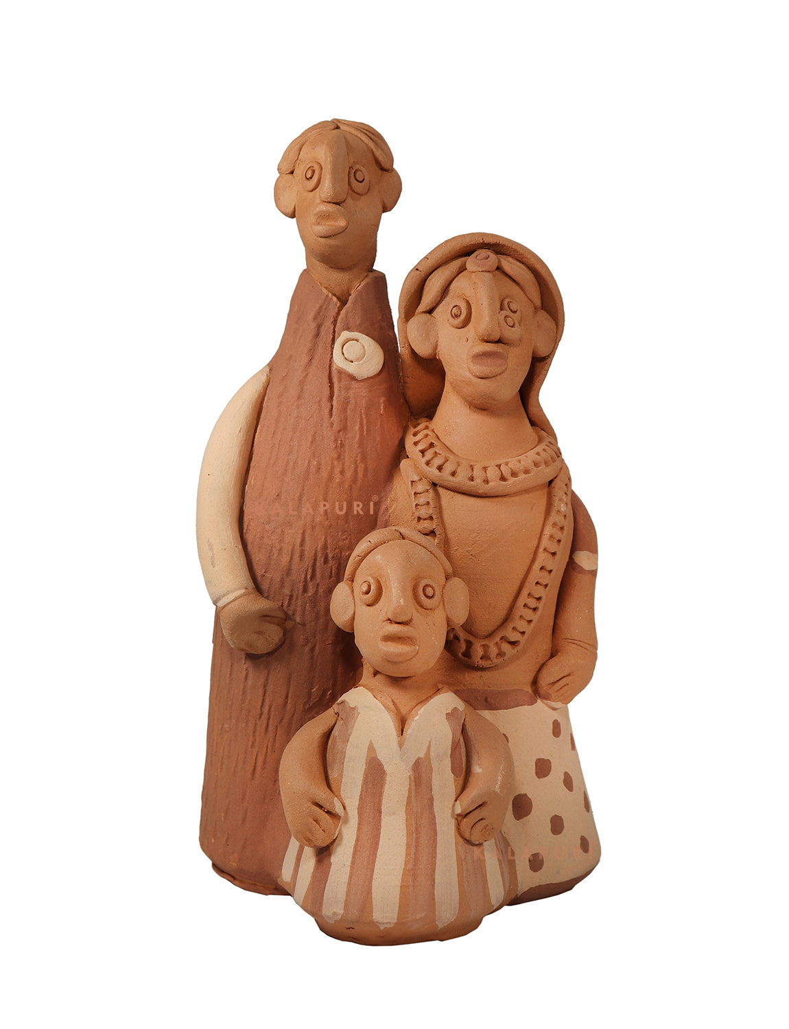 Terracotta Handmade Family Doll Set