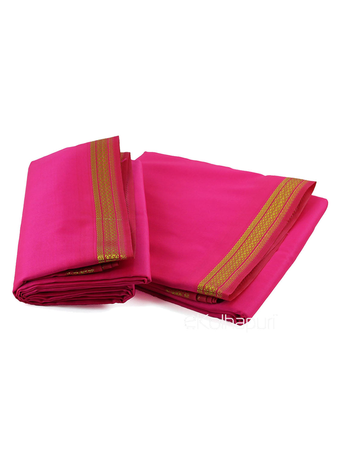 Unstitched Dark Pink Dhoti & Uparna