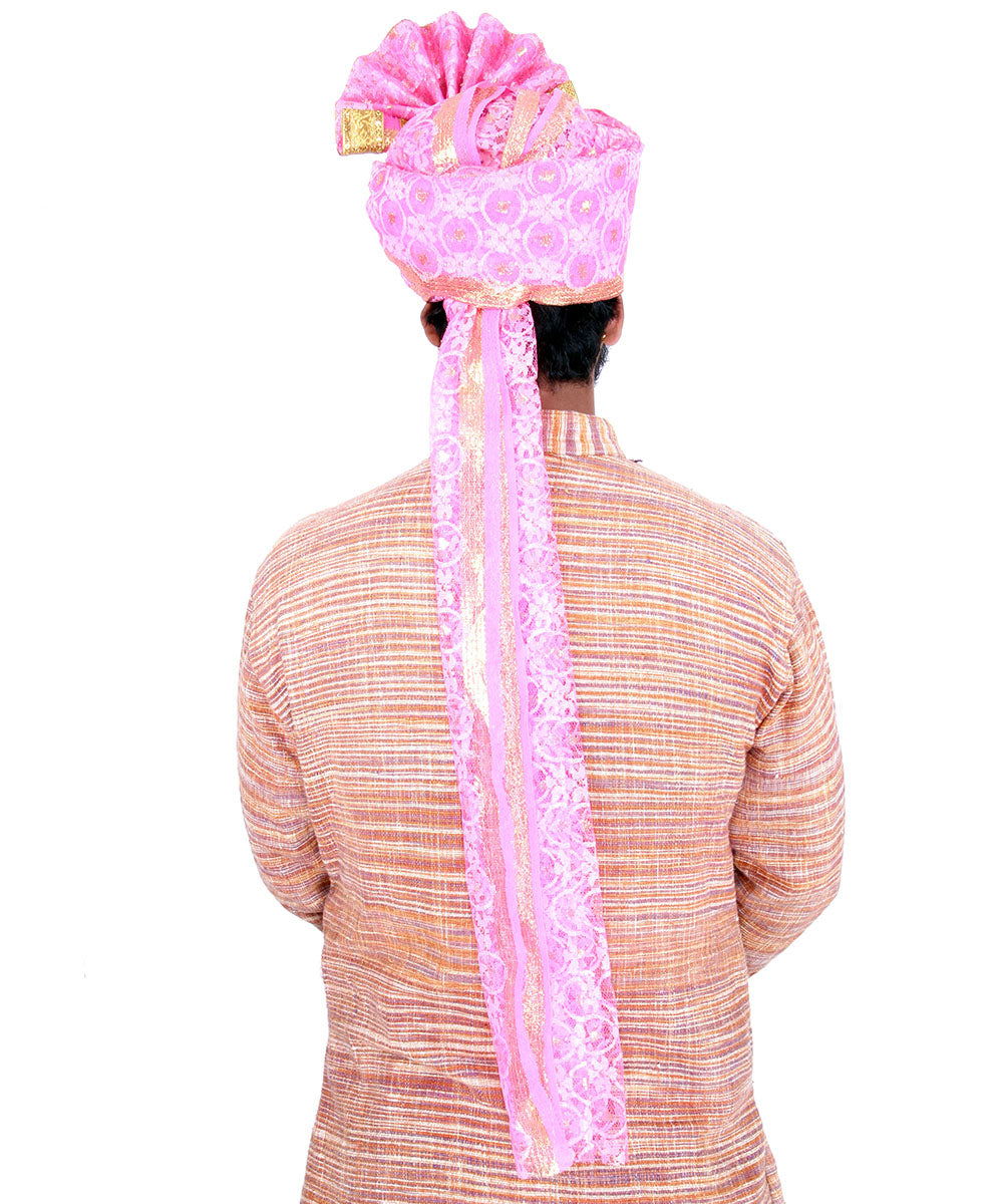Readymade Pink Zari Pheta