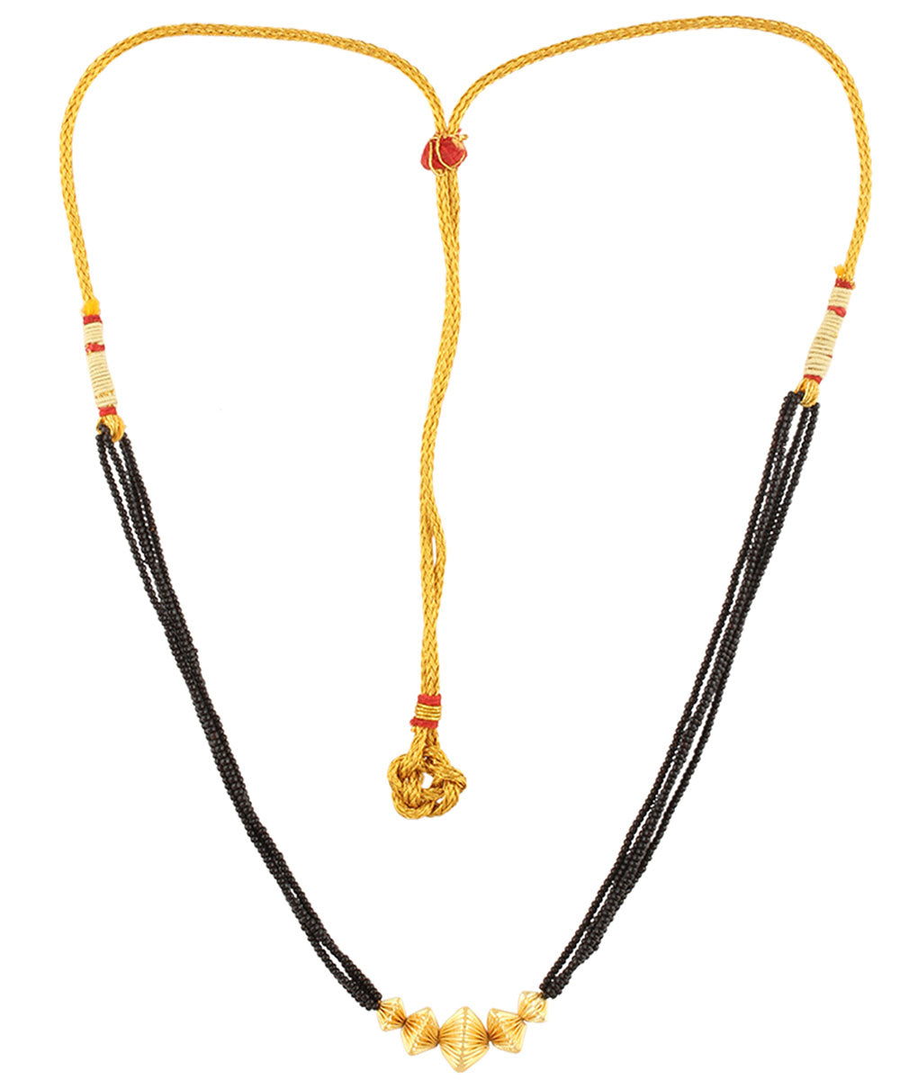 Golden Beads Mangalsutra Necklace